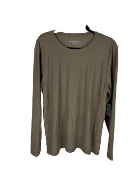 Beyond Yoga Olive Long Sleeve Top L Soft Lounge Stretch Athleisure Minimalist